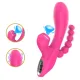 Вібратор - Erospace Sweet Play Sucking Vibrator With Anal Beads A3