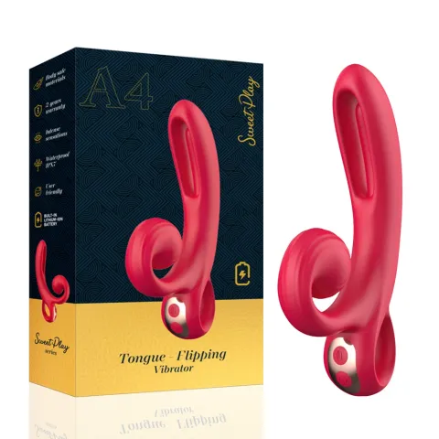 Вибратор — Erospace Sweet Play Tongue Flipping Vibrator A4
