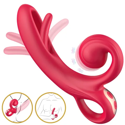 Вибратор — Erospace Sweet Play Tongue Flipping Vibrator A4