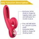 Вибратор — Erospace Sweet Play Tongue Flipping Vibrator A4