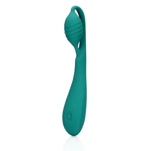 Вибратор для точки G — Loveline G-Spot Vibrator With Bead, зеленый