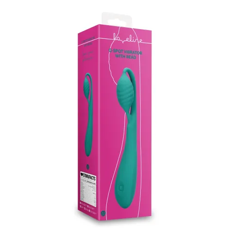 Вибратор для точки G — Loveline G-Spot Vibrator With Bead, зеленый