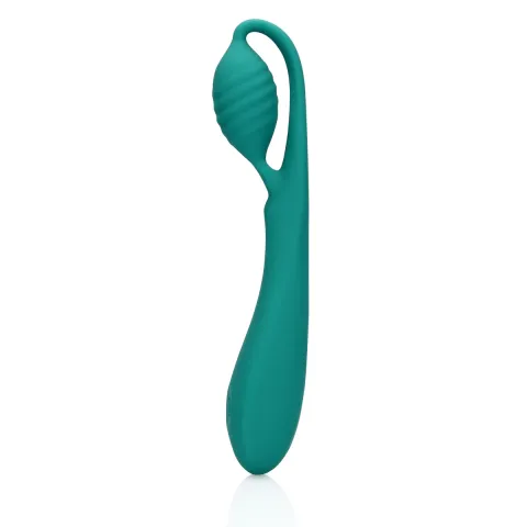 Вибратор для точки G — Loveline G-Spot Vibrator With Bead, зеленый