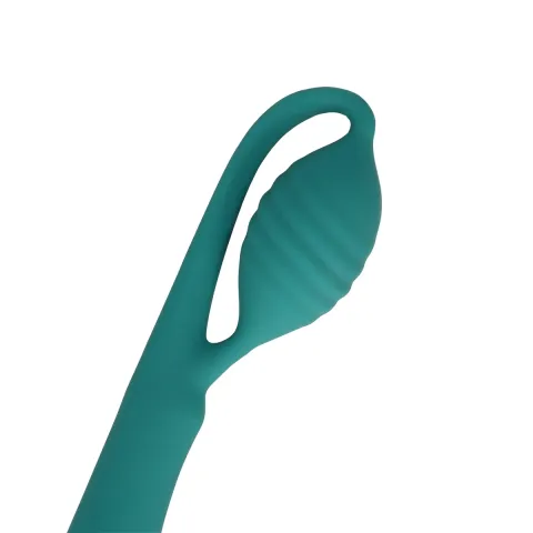 Вибратор для точки G — Loveline G-Spot Vibrator With Bead, зеленый