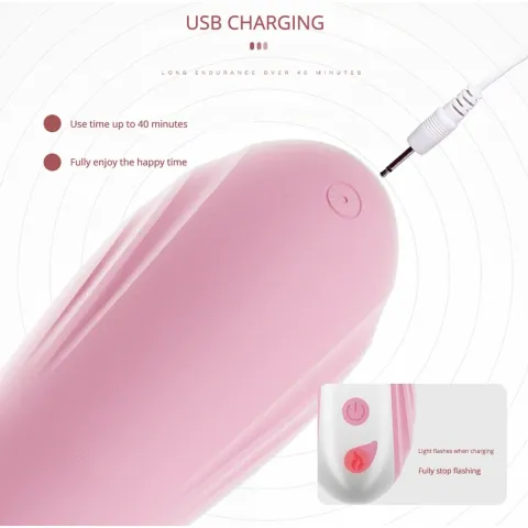 Вибратор — Hannah USB Pink