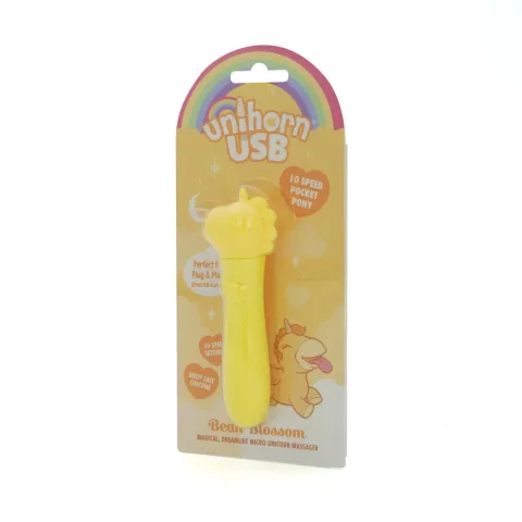 Вібратор-єдиноріжка Unihorn USB Bullet – Bean Blossom, віброкуля, USB-зарядка, 10 режимів
