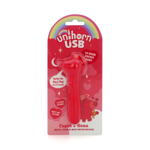 Вибратор-единорог Unihorn USB Bullet – Cupid's Beau, виброшарик, USB-зарядка, 10 режимов