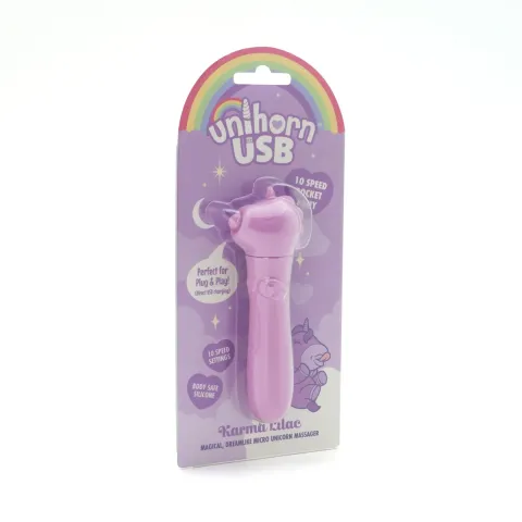 Вібратор-єдиноріжка Unihorn USB Bullet – Karma Lilac, віброкуля, USB-зарядка, 10 режимів