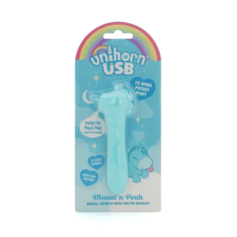 Вибратор-единорог Unihorn USB Bullet – Mount'n Peak, виброшарик, USB-зарядка, 10 режимов