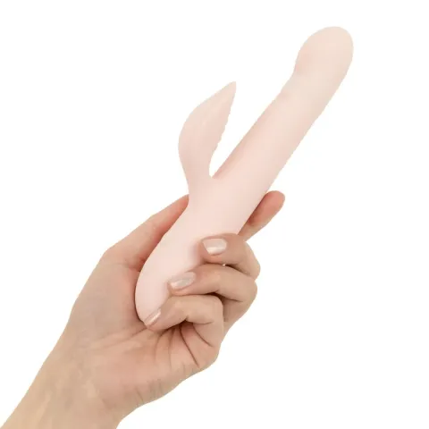 Вибратор-кролик с пульсацией Good Vibes Only – SHAI Thrusting Vibrator Soft Silicone – Pink, 3 мотора