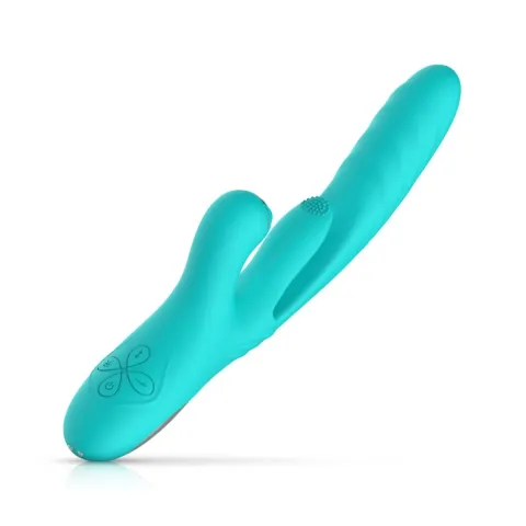 Вибратор-кролик с вагинальным отростком Good Vibes Only — Lisa Thrusting Rabbit Vibrator with G-Spot Stimulator