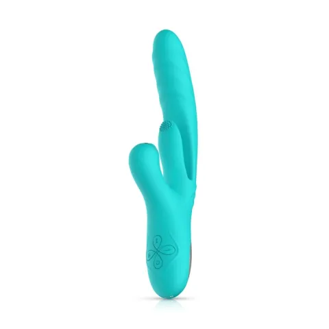 Вибратор-кролик с вагинальным отростком Good Vibes Only — Lisa Thrusting Rabbit Vibrator with G-Spot Stimulator