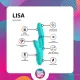 Вибратор-кролик с вагинальным отростком Good Vibes Only — Lisa Thrusting Rabbit Vibrator with G-Spot Stimulator