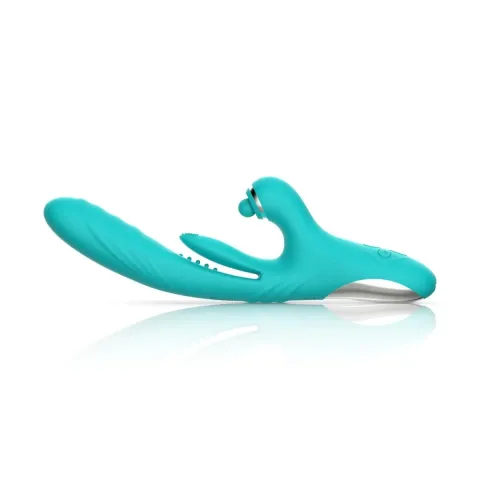 Вибратор-кролик с вагинальным отростком Good Vibes Only — Lisa Thrusting Rabbit Vibrator with G-Spot Stimulator