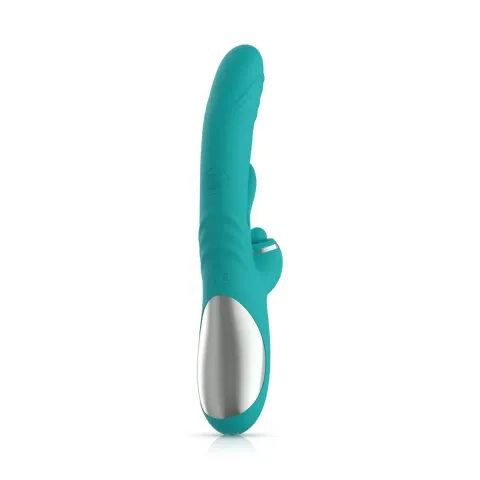 Вибратор-кролик с вагинальным отростком Good Vibes Only — Lisa Thrusting Rabbit Vibrator with G-Spot Stimulator