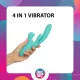 Вибратор-кролик с вагинальным отростком Good Vibes Only — Lisa Thrusting Rabbit Vibrator with G-Spot Stimulator