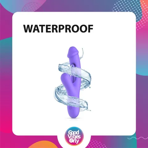 Вибратор-кролик с вагинальным отростком Good Vibes Only — Tess Rabbit Vibrator with G-Spot Stimulator