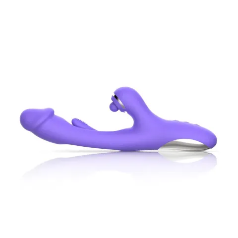 Вибратор-кролик с вагинальным отростком Good Vibes Only — Tess Rabbit Vibrator with G-Spot Stimulator
