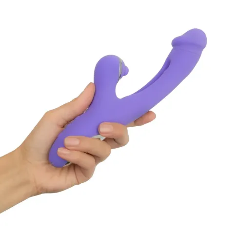 Вибратор-кролик с вагинальным отростком Good Vibes Only — Tess Rabbit Vibrator with G-Spot Stimulator