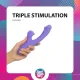 Вибратор-кролик с вагинальным отростком Good Vibes Only — Tess Rabbit Vibrator with G-Spot Stimulator