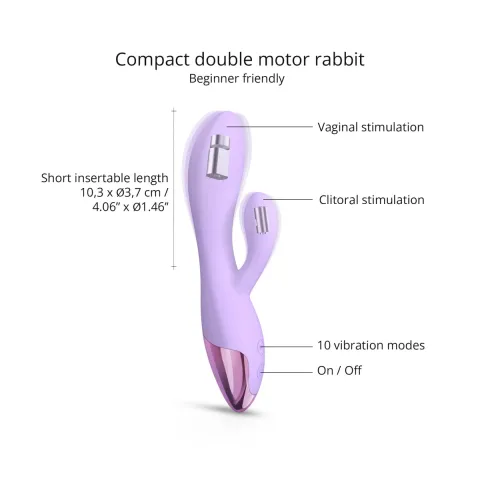 Вибратор-кролик Love To Love FUNKY BUNNY — VIVA MAUVE