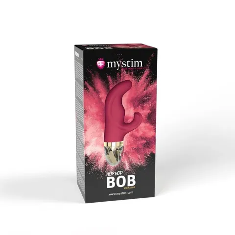 Вибратор Rabbit Mystim Hop Hop Bob Fuchsia, мощный мотор, 8 режимов