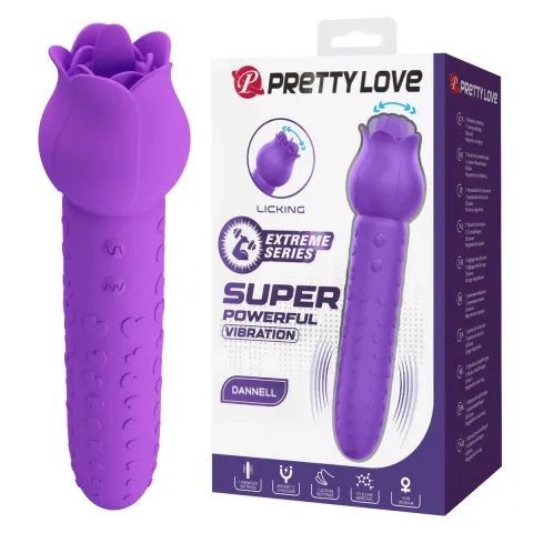 Вібратор-кролик PRETTY LOVE All Rounder Dual-Action, силікон, фіолетовий, подвійна стимуляція