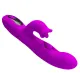 Вібратор-кролик - PRETTY LOVE Yalanda Purple, силікон, фіолетовий, кивальні рухи та вібрація