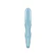 Вібратор-кролик Satisfyer Love Me Blue, гнучкий, відросток з потрійним кінчиком