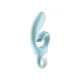 Вібратор-кролик Satisfyer Love Me Blue, гнучкий, відросток з потрійним кінчиком
