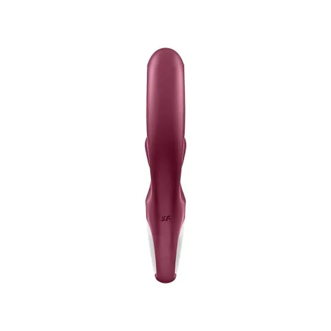 Вібратор-кролик Satisfyer Love Me Red, гнучкий, відросток з потрійним кінчиком