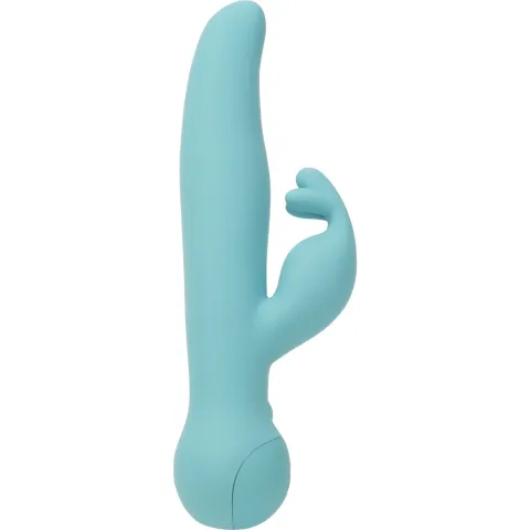 Вибратор-кролик Touch by SWAN — Trio Teal, сенсорное управление, вращение, диаметр 3,8 см