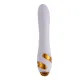 Вібратор-кролик з пульсацією та флогером LOCKINK SEVANDA Whip Vibrating Massage Wand, біло-золотий