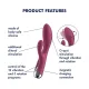 Вибратор-кролик с вращением Satisfyer Spinning Rabbit 1 Red, 3 мотора