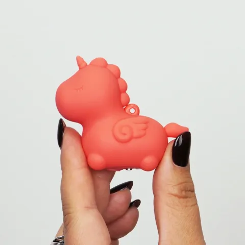 Вібратор-мінієдиноріжка Unihorn Mini – Peachy Pony, брелок з вібрацією, 10 режимів