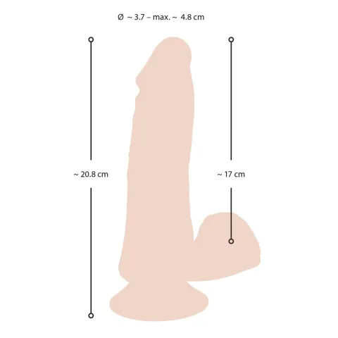 Вібратор - Nature Skin Bendable RC Vibrator with Balls