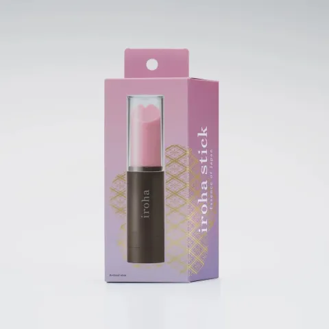 Вібратор-помада IROHA STICK Black, плавне збільшення потужності