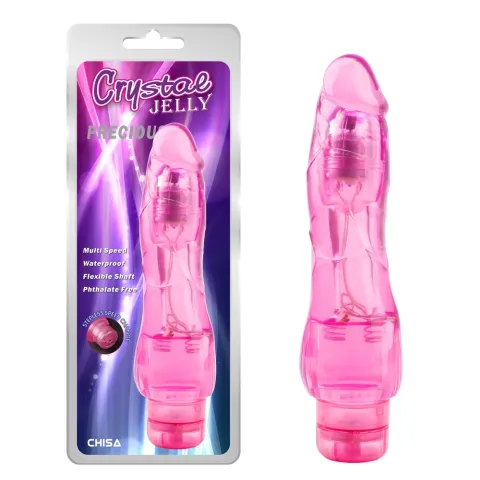 Вибратор — Crystal Jelly Precious, розовый