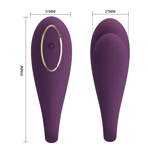 Вібратор - Pretty Love August Stimulator Dark Purple (App)