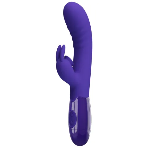 Вибратор — Pretty Love Cerberus Licking Vibrator Blue