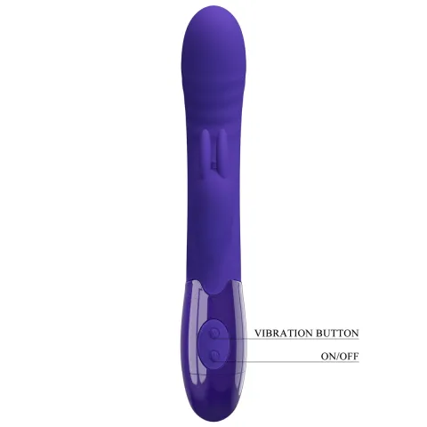 Вибратор — Pretty Love Cerberus Licking Vibrator Blue