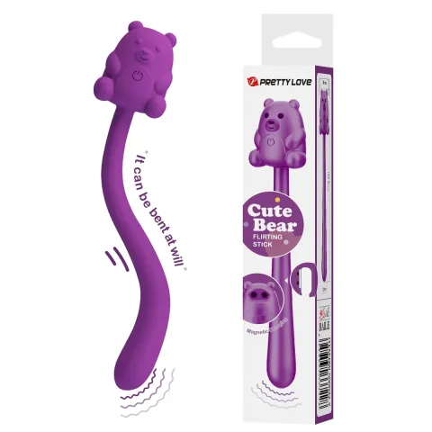 Вибратор — Pretty Love Cute Bear Purple, 7 режимов вибрации