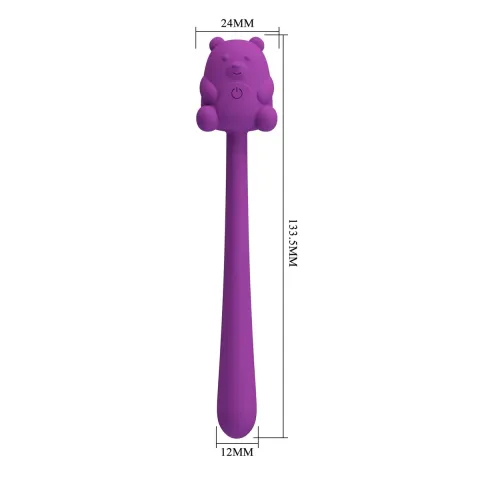 Вибратор — Pretty Love Cute Bear Purple, 7 режимов вибрации