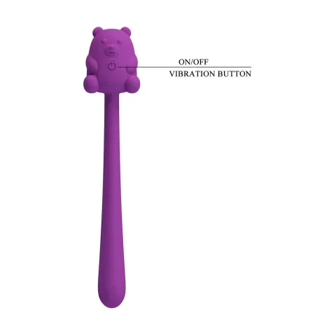 Вибратор — Pretty Love Cute Bear Purple, 7 режимов вибрации