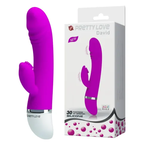 Вібратор - Pretty Love David Vibrator Purple