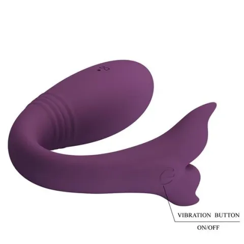 Вибратор — Pretty Love Jayleen Stimulator, темно-фиолетовый (с приложением)