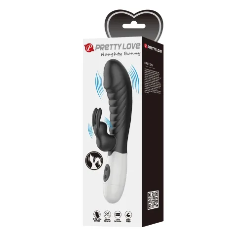 Вібратор - Pretty Love Naughty Bunny Vibrator Black