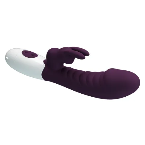 Вібратор - Pretty Love Naughty Bunny Vibrator Dark Purple