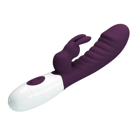 Вібратор - Pretty Love Naughty Bunny Vibrator Dark Purple