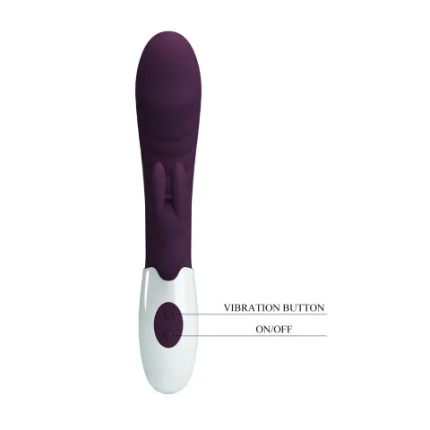 Вібратор - Pretty Love Naughty Bunny Vibrator Dark Purple